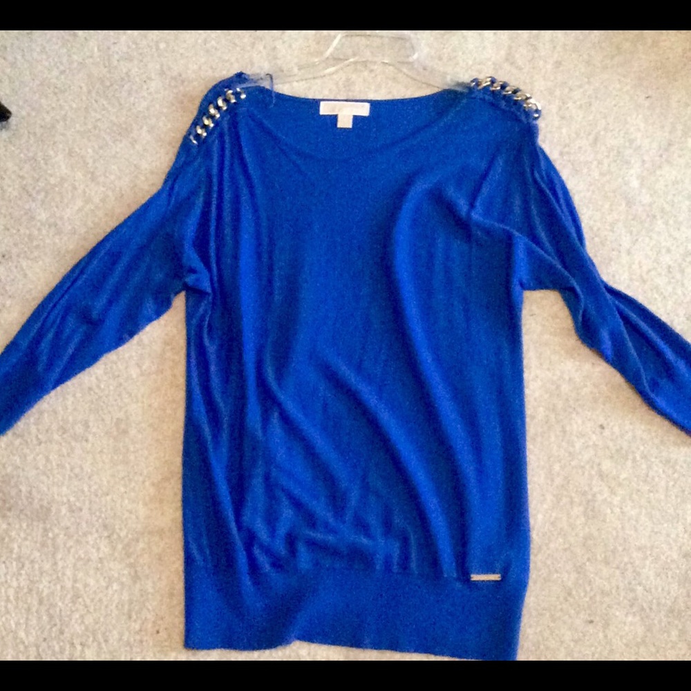 LIKE NEW MICHAEL KORS BLUE SWEATER